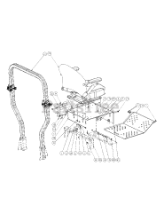 Cub Cadet M54-KW (53AI8CT4050) - Cub Cadet 54" Tank Zero-Turn Mower, 25hp Kawasaki Seat &amp; Floor Panel Assembly