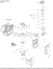 Kohler CH395-3192 - Kohler Command PRO Engine, Made for BCS America, 9.5hp, 7.1kW Air Intake