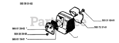 Husqvarna 40 - Husqvarna Chainsaw (1995-06) Muffler