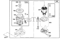 Briggs & Stratton 124782-3259-01 - Briggs & Stratton Vertical Engine Electric Starter