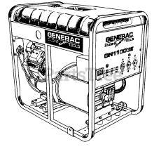 Generac GN11003E (0496-0) - Generac Portable Generator