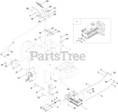 Toro 74793 (SW 5425) - Toro 54" TimeCutter Zero-Turn Mower (SN: 316000001 - 316999999) (2016) Speed Control Assembly