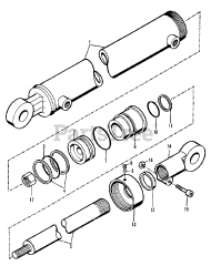 Simplicity 2096100 - Simplicity Model 430 Loader Cylinders - Tilt Prior S/N 1692 Group (3482I45)