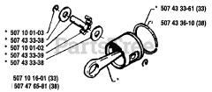 Husqvarna 33 - Husqvarna Chainsaw (1989-05) Piston