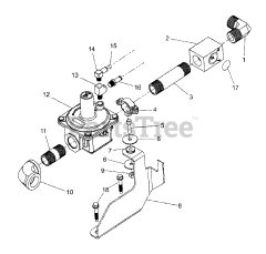 Briggs & Stratton 076351-00 - Briggs & Stratton 48kW Liquid Cooled Home Standby Generator Engine Service Parts - 5.0L - Regulator (312594)