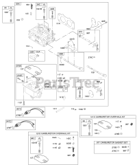 Briggs & Stratton 351772-1045-E1 - Briggs & Stratton Vertical Engine Carburetor, Kit - Carburetor Overhaul