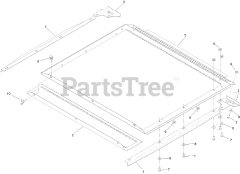 Toro 74312 (8000) - Toro 48" Z Master Zero-Turn Mower (SN: 400000000 - 402079999) Hopper Screen Assembly No. 109-0717