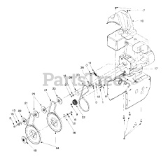 Craftsman 247.888520 (31AE558F099) - Craftsman Snow Thrower (1999) (Sears)