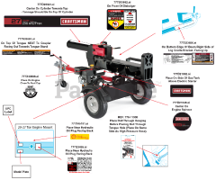 Craftsman 247.776611 (24BG57M1799) - Craftsman Log Splitter (2018)