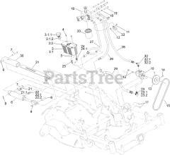 Toro 39514 - Toro 24" Stand-On Aerator (SN: 415300000 - 416399999) Auxiliary Hydraulic Assembly