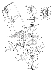 MTD 183-097-033 - MTD Walk-Behind Mower, Electric (1993) (Ace Hardware)