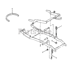 Cub Cadet 323 (190-323-100) - Cub Cadet 48" & 54" Mower Adapter att Mower Adapter