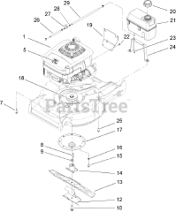 Toro 22176 - Toro 21" Heavy-Duty Recycler Walk-Behind Mower (SN: 250000001 - 250999999) (2005)