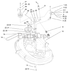 Toro 71221 (15-38 HXL) - Toro Lawn Tractor (SN: 099000001 - 099999999) (1999)