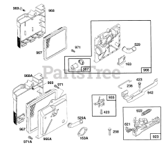 Briggs & Stratton 122702-3147-01 - Briggs & Stratton Vertical Engine Air Cleaner Groups,Brake