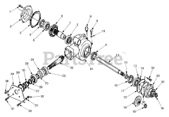 Cub Cadet 670 (590-670-100) - Cub Cadet 58" Tiller Attachment Gearbox