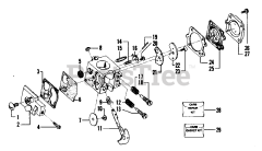 Weed Eater 1740 - Weed Eater String Trimmer CARBURETOR WA-149 BREAKDOWN