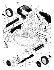 Murray 20706x50A - Murray 20" Walk-Behind Mower (1998) Mower Housing Assembly