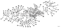 Ariens 992312 (PM 144 Z) - Ariens Pro-Master 44" Zero-Turn Mower, 21hp Kawasaki (SN: 001000 & Above) Brake Linkage