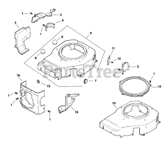 Kohler CV12.5-1201 - Kohler Command PRO Engine, Basic Version, 12.5hp Blower Housing &amp; Baffles 6-27-35 (TP-2351)