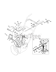 Yard Machines 31AM63FF752 - Yard Machines Snow Thrower (2014) Extended Chute (Crank)