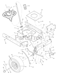 Murray 405020x51A - Murray 40" Lawn Tractor (2007) Steering