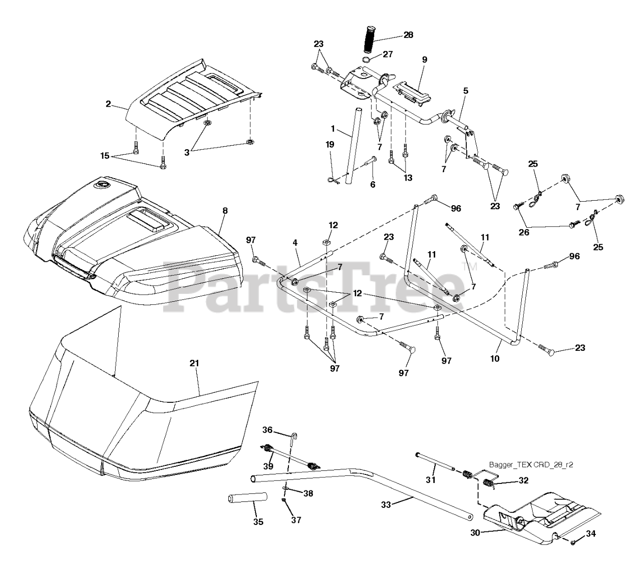 Messerturm links passend für Husqvarna CTH184 T 960510095 Rasentraktor Messerturm links passend für Husqvarna CTH184 T 960510095 Rasentraktor