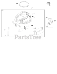 Briggs & Stratton 33R877-0030-B1 - Briggs & Stratton Vertical Engine Blower Housing and Air Cleaner Group