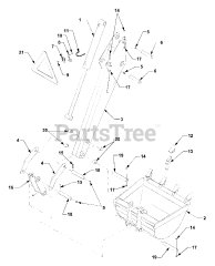Cub Cadet 645 (590-645-100) - Cub Cadet Backhoe 8.5 ft Bucket &amp; Dipperstick Assembly