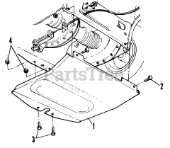 Snapper 38LTDST (82889) - Snapper 38" Snow Thrower Attachment Transmission Ice Shield Parts