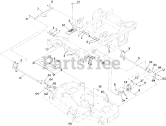 Toro 74055 TA (4000) - Toro 60" Z Master Zero-Turn Mower (SN: 415400000 - 416274271) Deck Lift Assembly