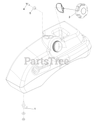 Exmark PNS720KC523 - Exmark 52" Pioneer S-Series Zero-Turn Mower, Kohler ZT720 (SN: 314000000 - 314999999) (2014) Fuel Tank Assembly No. 116-4610