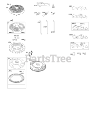 Briggs & Stratton 44Q777-0152-B1 - Briggs & Stratton Vertical Engine Flywheel, Controls