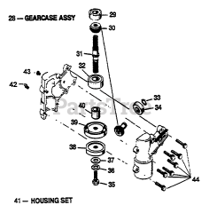 Green Machine 2130 - Green Machine String Trimmer Gearcase