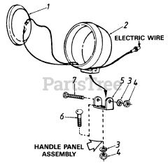 MTD 390-255-000 - MTD Snow Thrower Head Light Kit (1990)