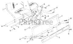 Snapper 25066 (81007) - Snapper 25" Rear-Engine Riding Mower, 6hp Snow/Dozer Plow Accessory
