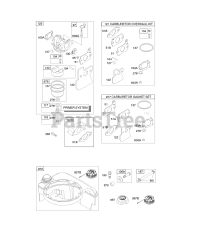 Briggs & Stratton 12A602-0100-E1 - Briggs & Stratton Vertical Engine Carburetor, Fuel Supply