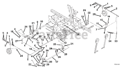Gravely 992189 (PM 260H) - Gravely Pro-Master 60" Zero-Turn Mower, Kawasaki (SN: 000101 & Above)