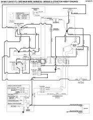 Ferris SRS Z2 (5901823) - Ferris SRS Z2 Series 52" Stand-On Mower, 28hp Briggs & Stratton, CARB Electrical Schematic - PTO Op. Pres. Circuit S/N: 2017576823 - 2017954955