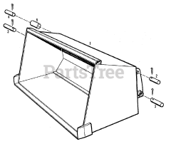 Simplicity 2096175 - Simplicity Model 415 Loader 48" Material Bucket Group (3482I34)