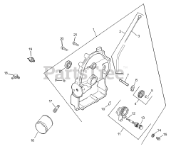 Toro 74225 (Z 253) - Toro 62" Z Master Zero-Turn Mower, Side-Discharge Deck (SN: 230006001 - 230999999) (2003) Group 3-Oil Pan/Lubrication Assembly Kohler CH23S-76569
