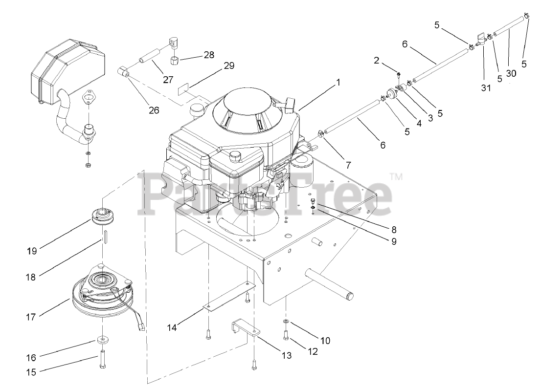 Toro 30316 - Toro 32" ProLine Walk-Behind Mower, Gear Drive, 13hp (SN