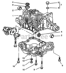 Toro 72062 (264-6) - Toro Yard Tractor (SN: 049000001 - 049999999) (1994) Transaxle Case
