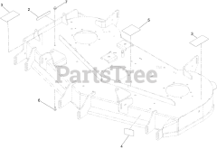 Toro 76440 TA (MR 4800) - Toro 48" Titan Zero-Turn Mower (SN: 417200000 - 417399999) Deck Decal Assembly No. 147-8749