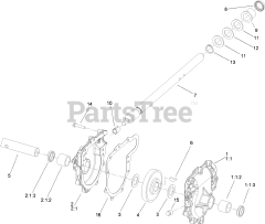 Toro 38644 (1028 OXE) - Toro 28" Power Max Snow Thrower (SN: 312003430 - 312999999) (2012) 28 Inch Auger Gearcase Assembly No. 108-7329