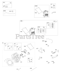 Briggs & Stratton 613177-0100-E1 - Briggs & Stratton Horizontal Engine Cylinder Head, Valve Covers