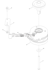 Toro 74778 (MX 5075) - Toro 50" TimeCutter Zero-Turn Mower (SN: 404314200 - 999999999) Clutch Assembly