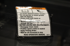 Scag 483778 Decal, Control Panel