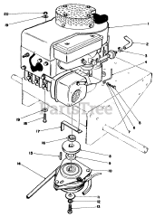Toro 30108 - Toro ProLine Walk-Behind Mower, Gear Drive, 8hp (SN: 004000001 - 004999999) (1984)