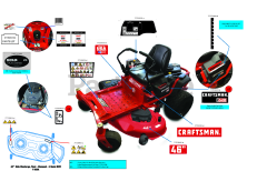 Craftsman Z 5400 (CMXGNAM211702) (17ARFACT093) - Craftsman 46" Zero-Turn Mower (2022) Label Map